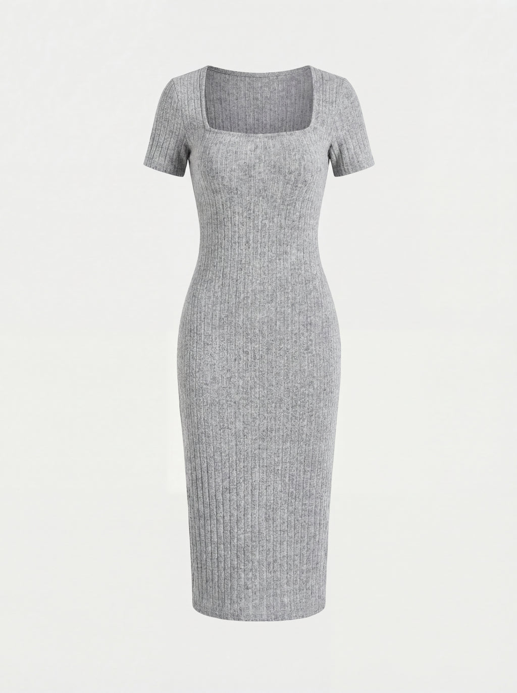 VESTIDO VALERIA DE PUNTO CON CUELLO CUADRADO