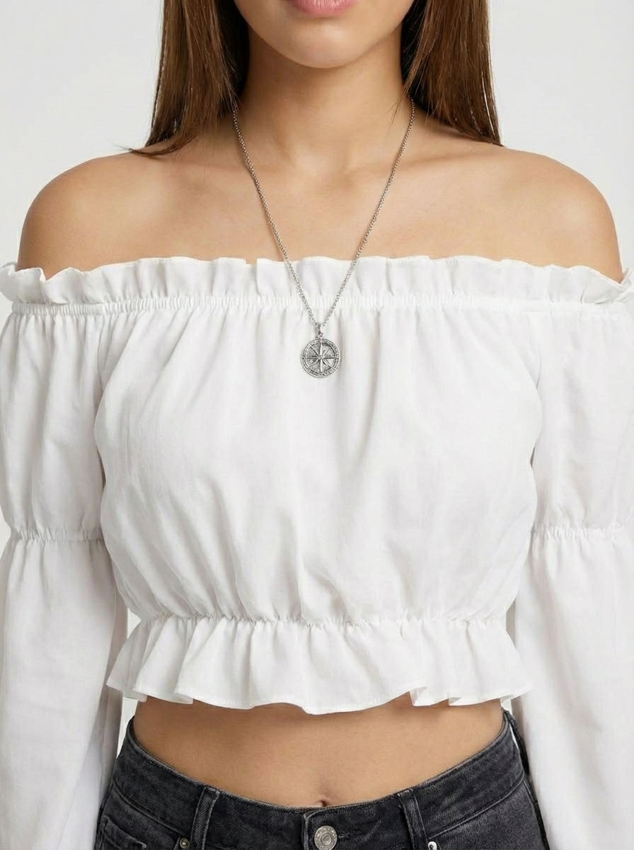 BLUSA AMARA DE HOMBROS DESCUBIERTOS