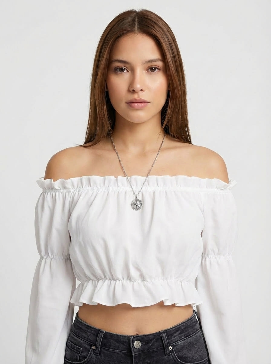 BLUSA AMARA DE HOMBROS DESCUBIERTOS