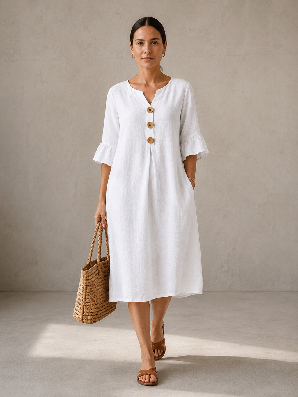 SOLÉNNE | VESTIDO BOHEMIO MINIMALISTA