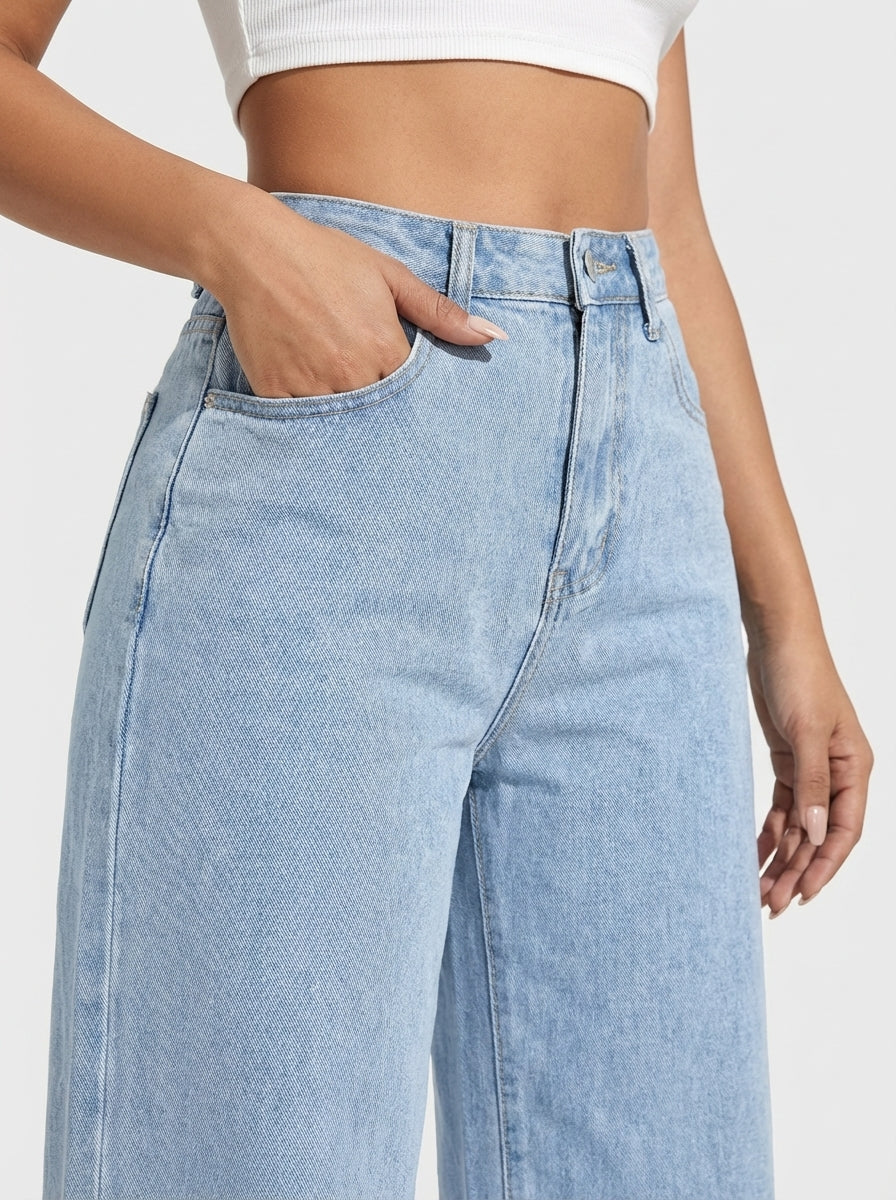 PANTALÓN AURA DE MEZCLILLA RECTO