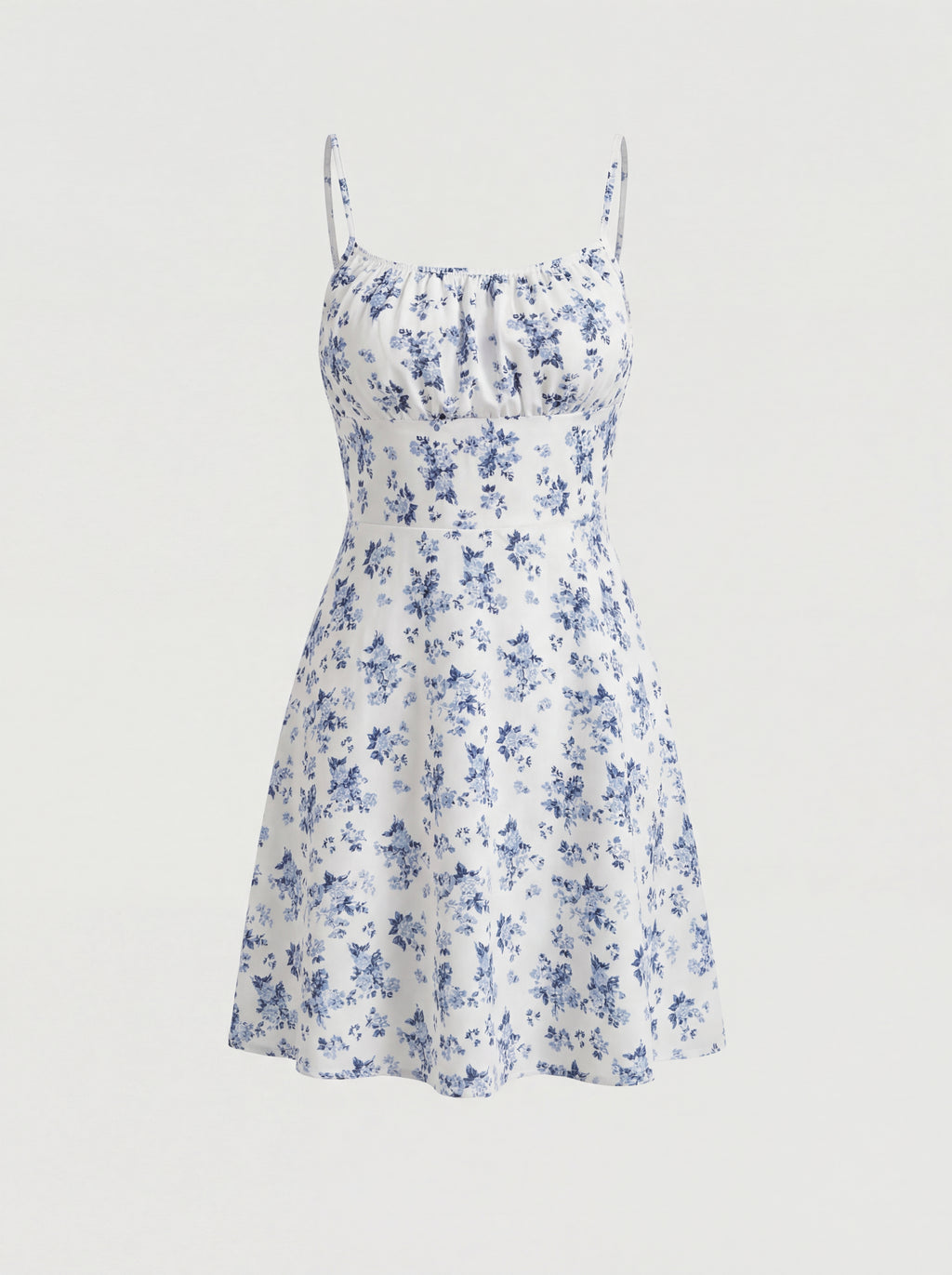 VESTIDO VALERIA FLORAL CON TIRANTES FINOS