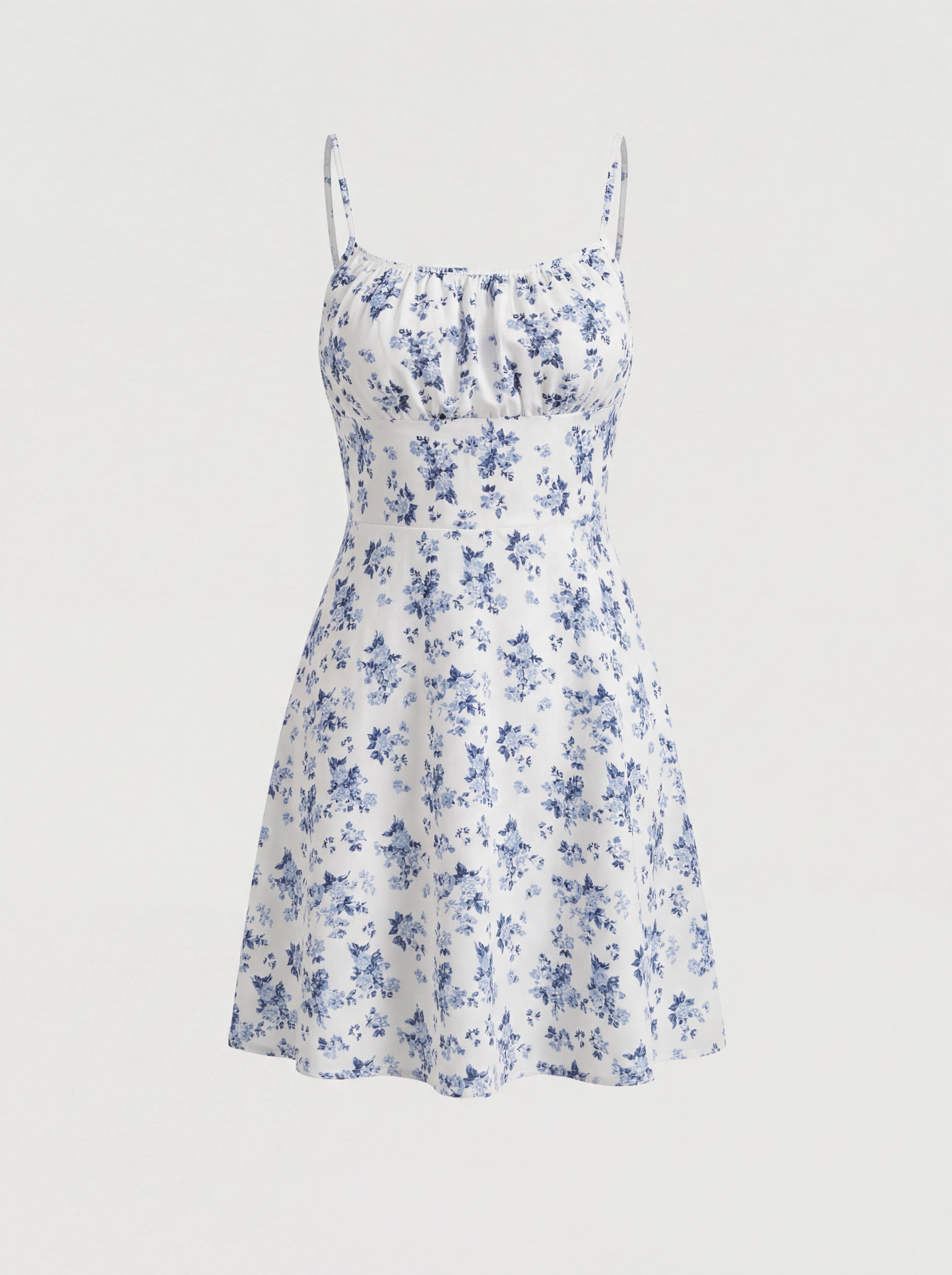 VESTIDO VALERIA FLORAL CON TIRANTES FINOS