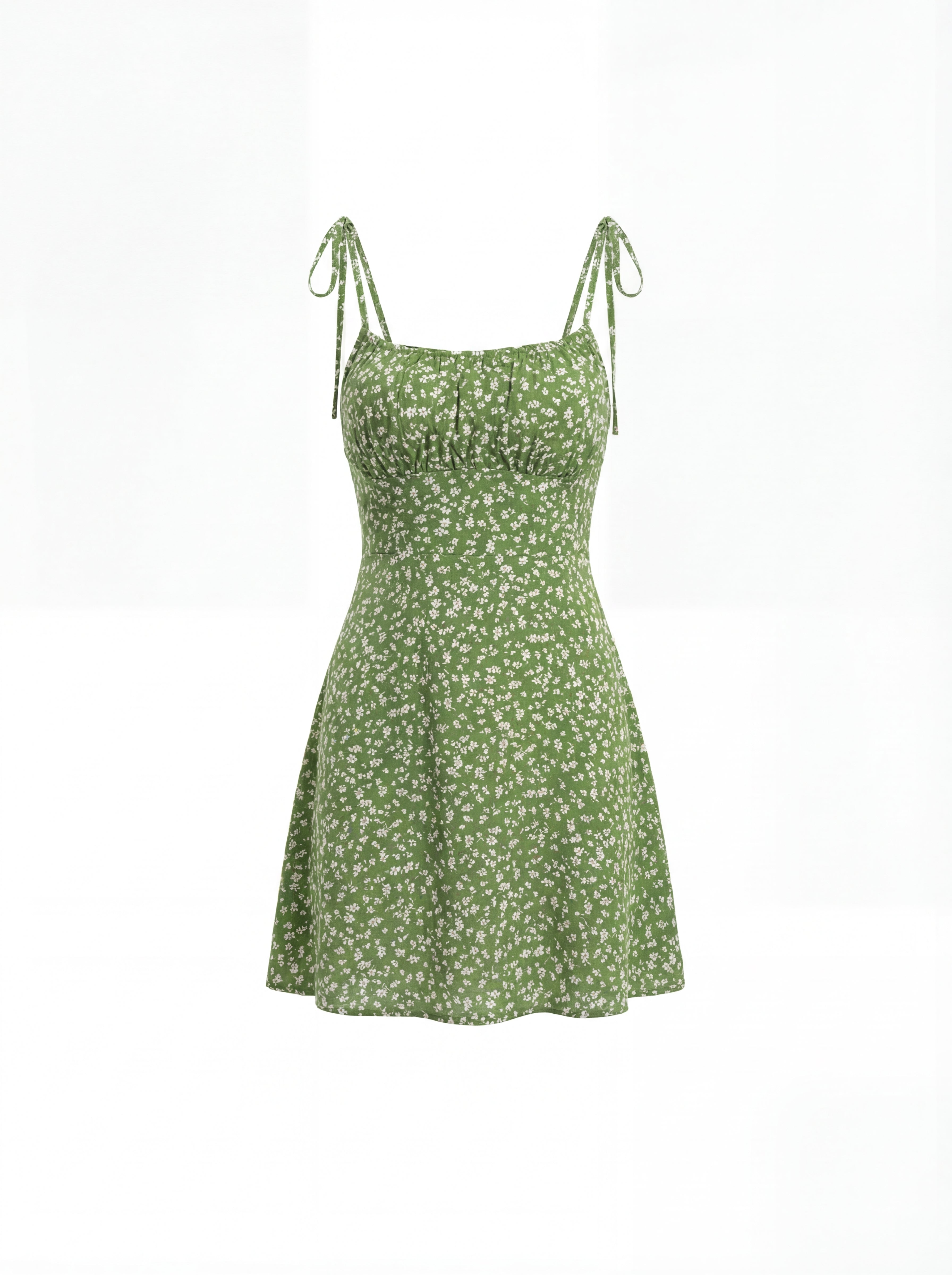 VESTIDO VALERIA FLORAL CON TIRANTES FINOS