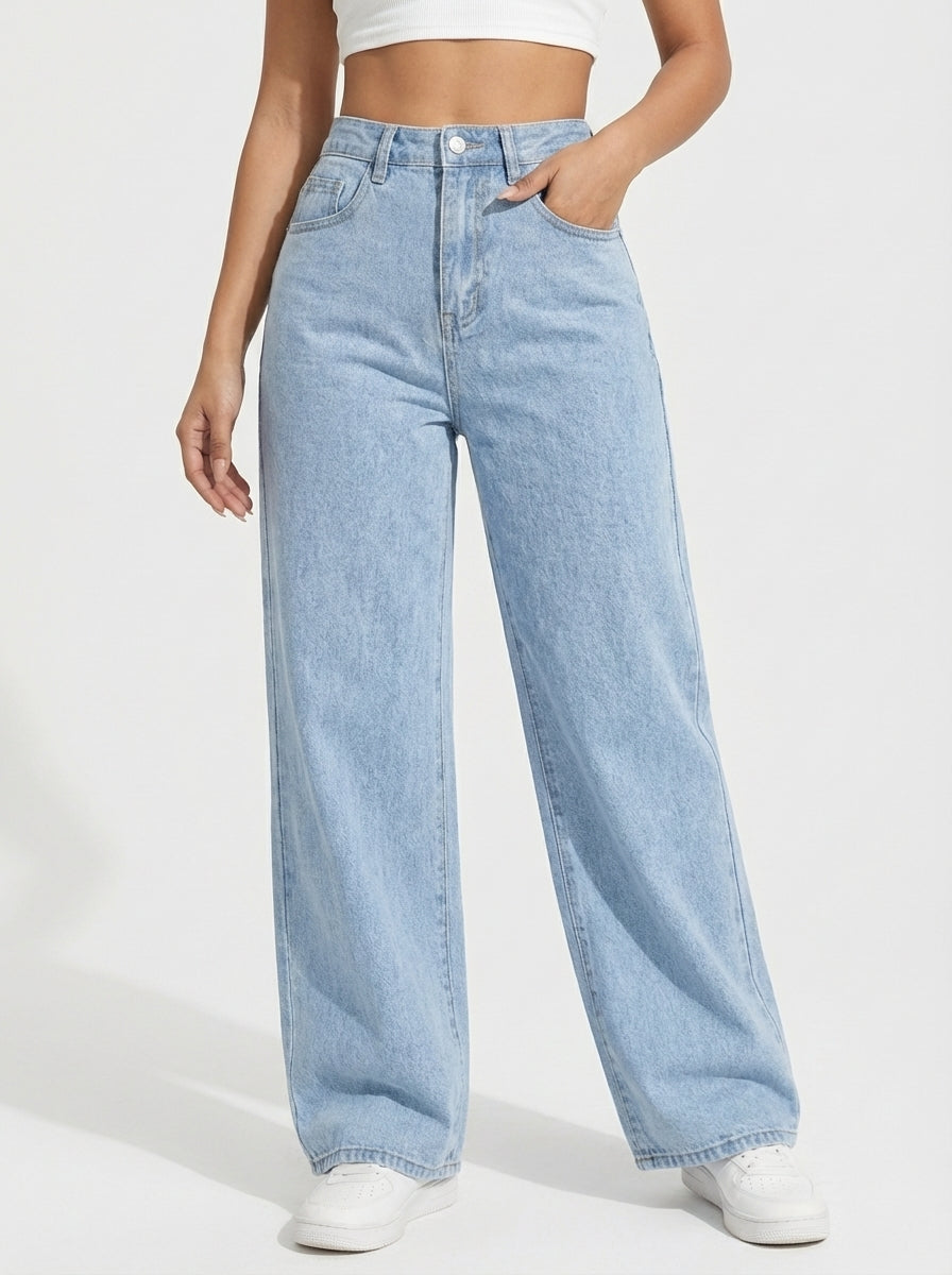 PANTALÓN AURA DE MEZCLILLA RECTO