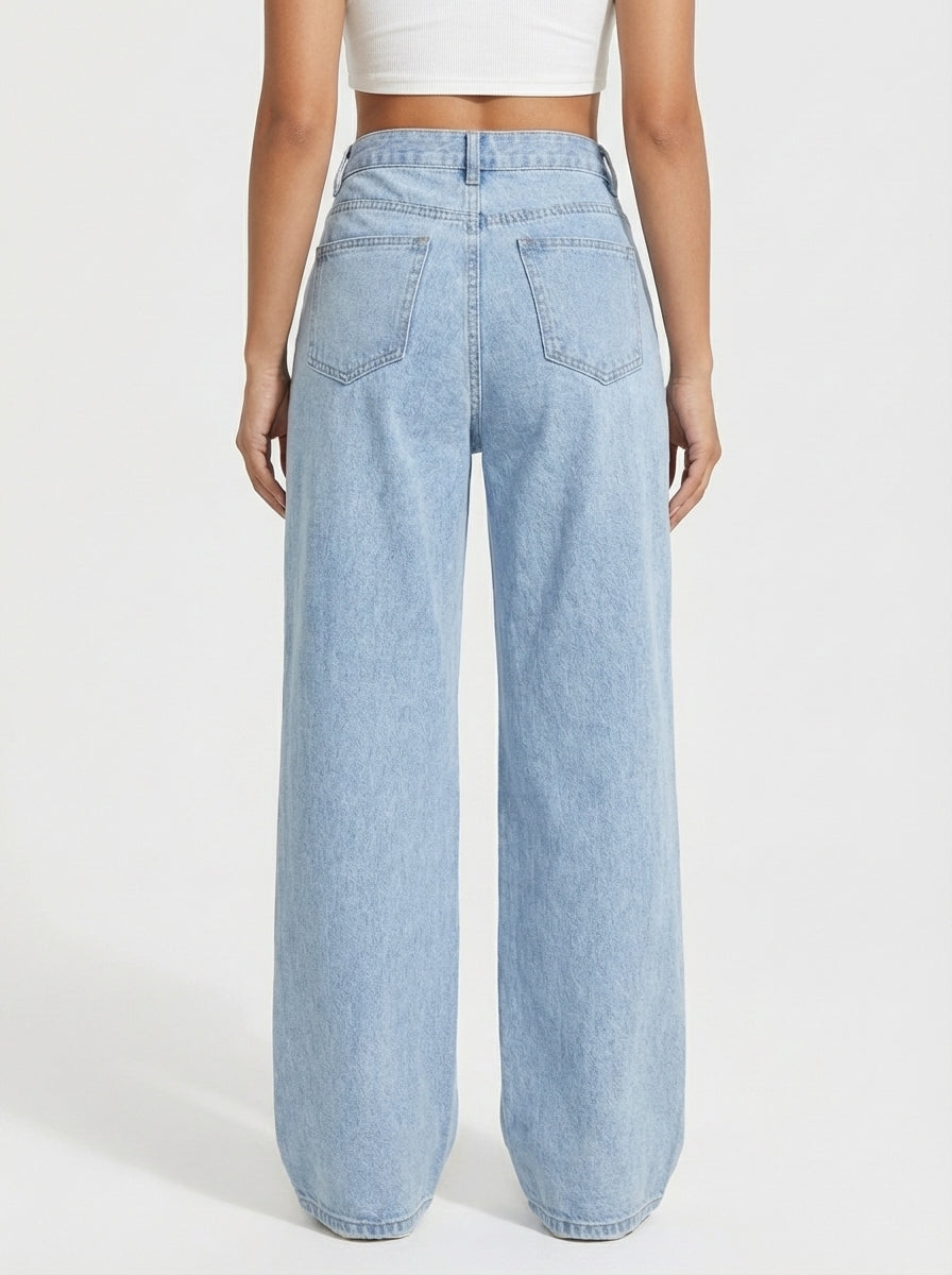 PANTALÓN AURA DE MEZCLILLA RECTO
