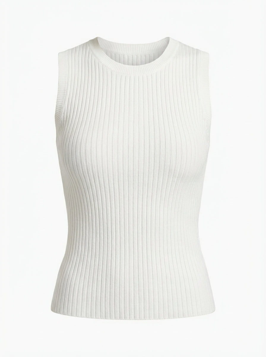BLUSA AMARA TEJIDA DE CUELLO REDONDO