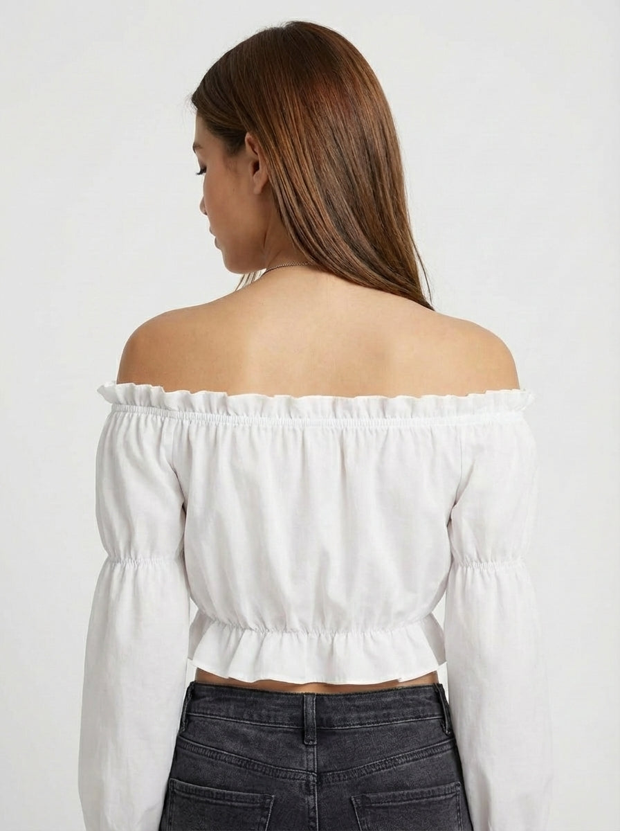 BLUSA AMARA DE HOMBROS DESCUBIERTOS
