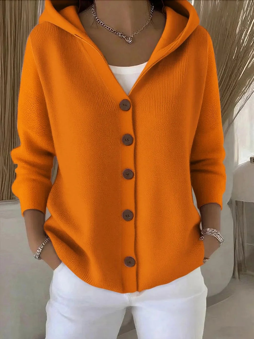 Rocío | Chaqueta de Punto con Capucha