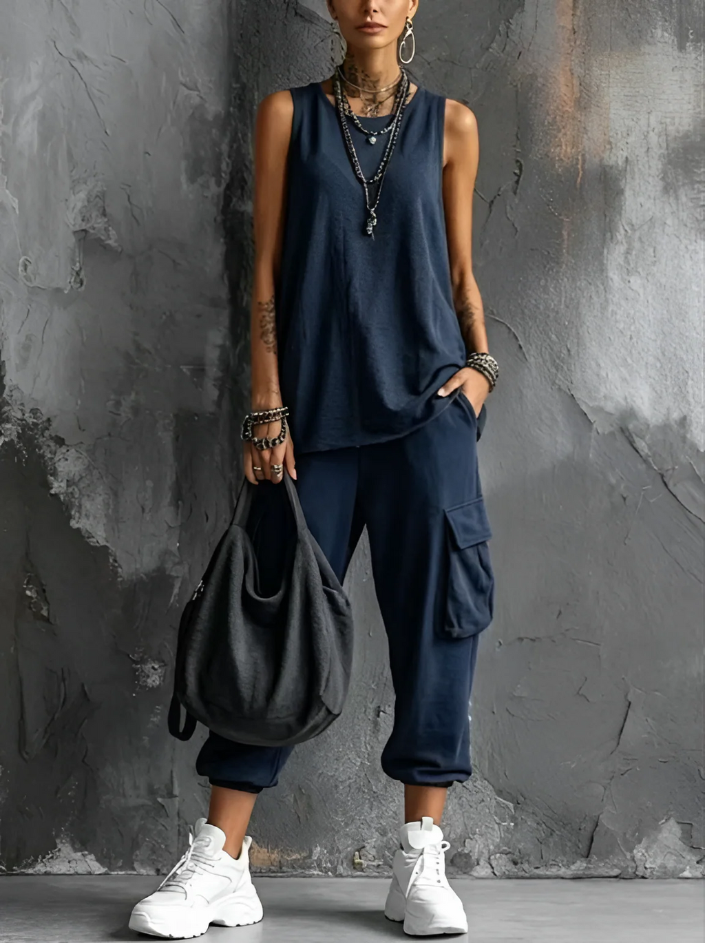 VALENTINA | CONJUNTO CASUAL SUAVE CON BOLSILLOS