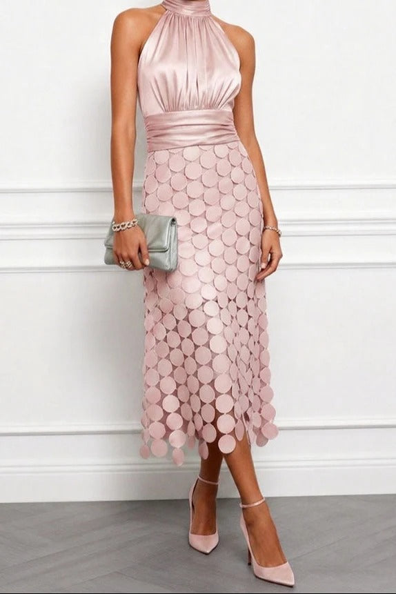 CELINE | ELEGANTE VESTIDO MIDI PARA CEREMONIAS