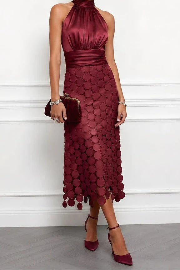 CELINE | ELEGANTE VESTIDO MIDI PARA CEREMONIAS