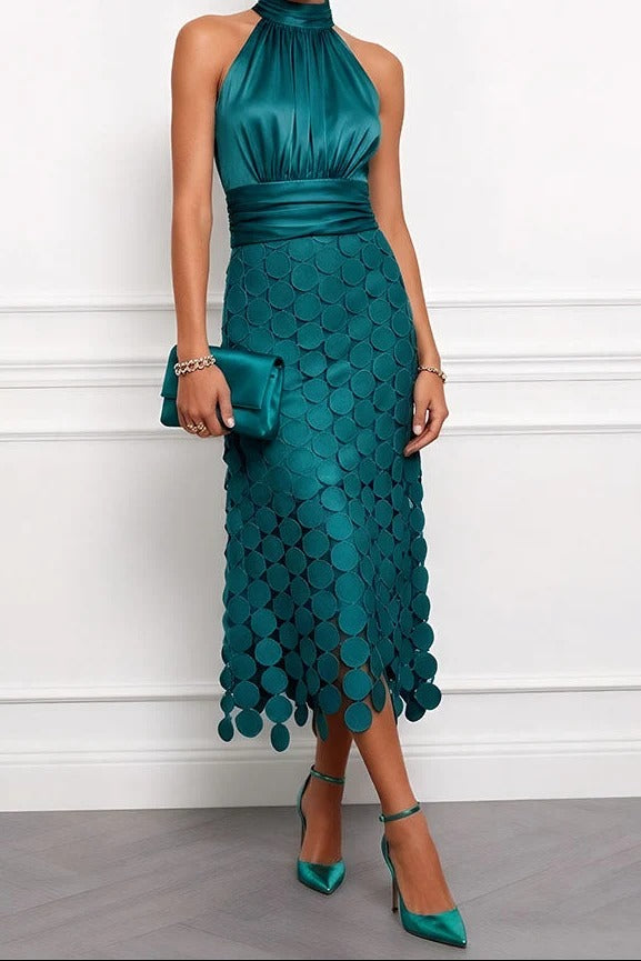CELINE | ELEGANTE VESTIDO MIDI PARA CEREMONIAS