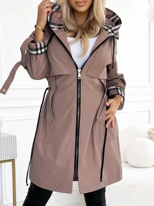 ORLA | ABRIGO CON CREMALLERA IMPERMEABLE Y CORTAVIENTOS