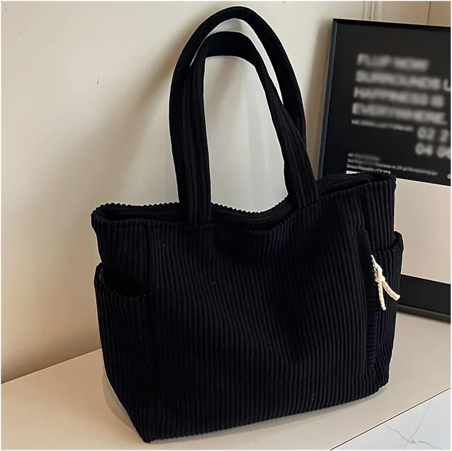 DORINE - BOLSO TOTE SUAVE PARA USO DIARIO CON DETALLE DE CUERDA