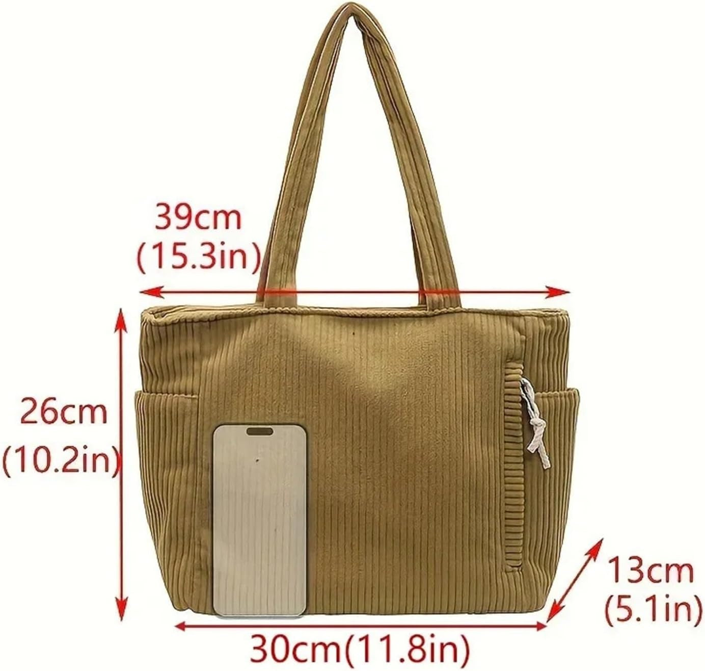 DORINE - BOLSO TOTE SUAVE PARA USO DIARIO CON DETALLE DE CUERDA