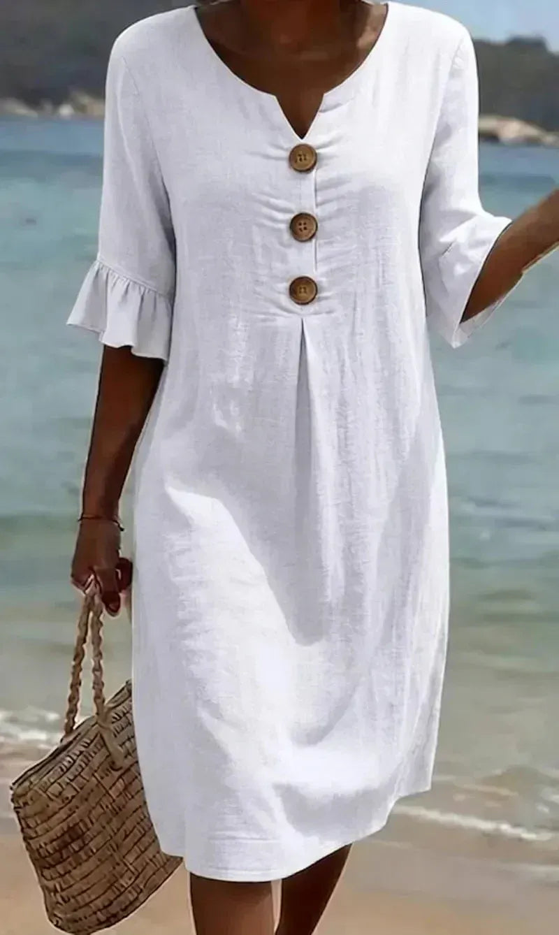 SOLÉNNE | VESTIDO BOHEMIO MINIMALISTA
